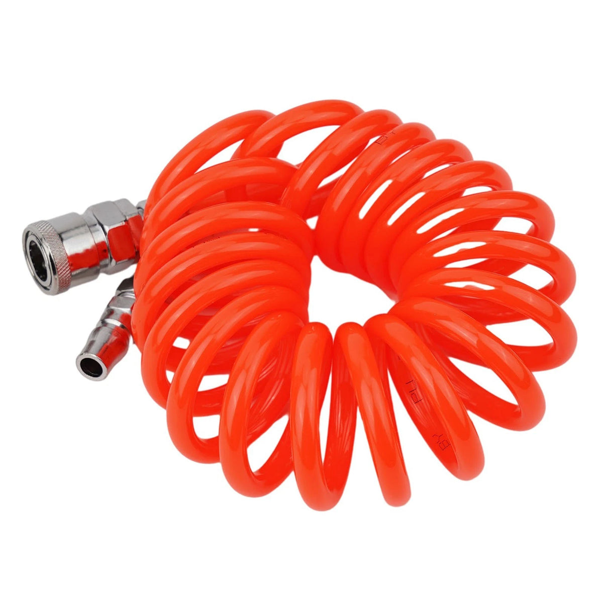Air Compressor Hose 8x5mm PU Telescopic Tubing 3m Orange