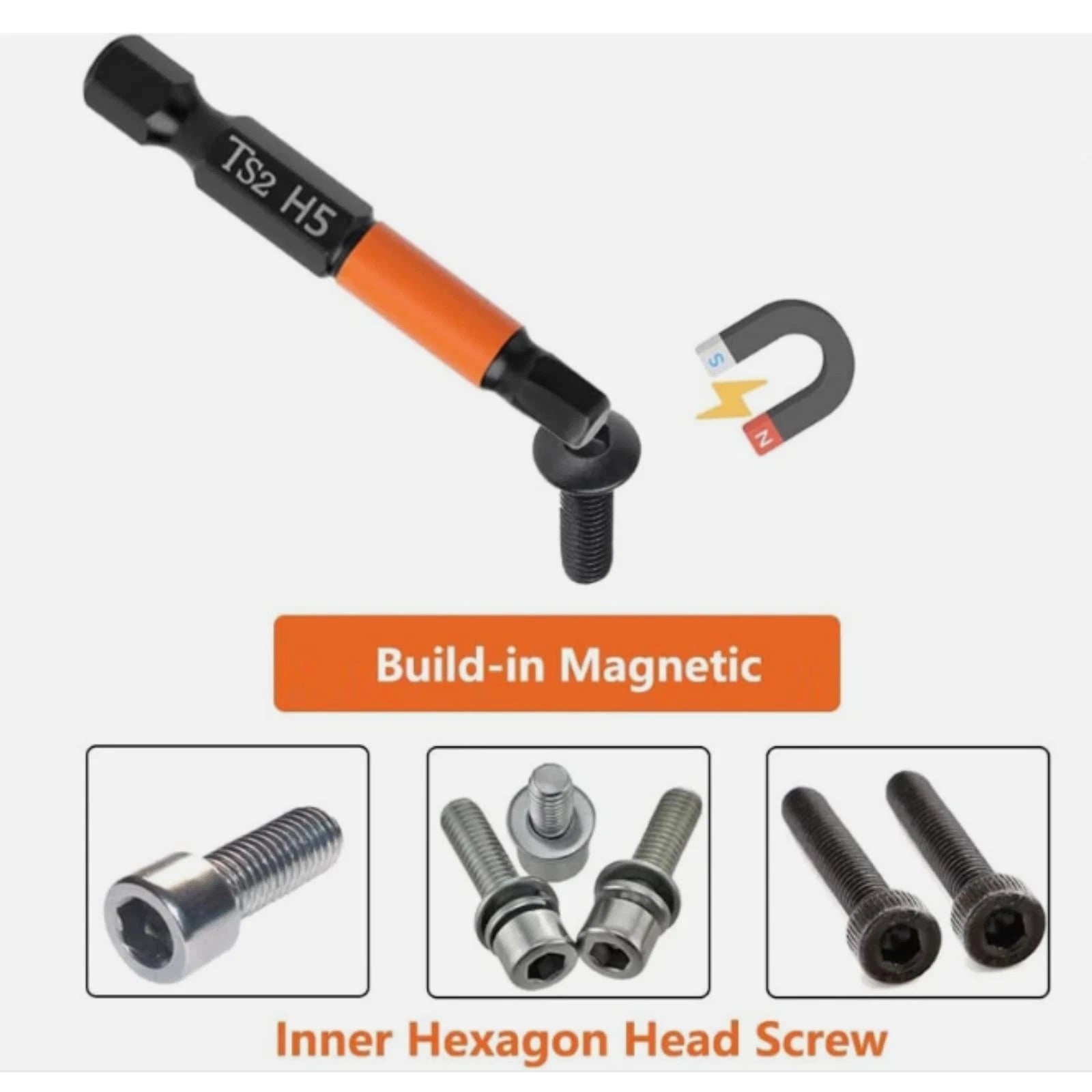 20 Piece Electric Screwdriver Bit Set with Magnetic Hex Bits
