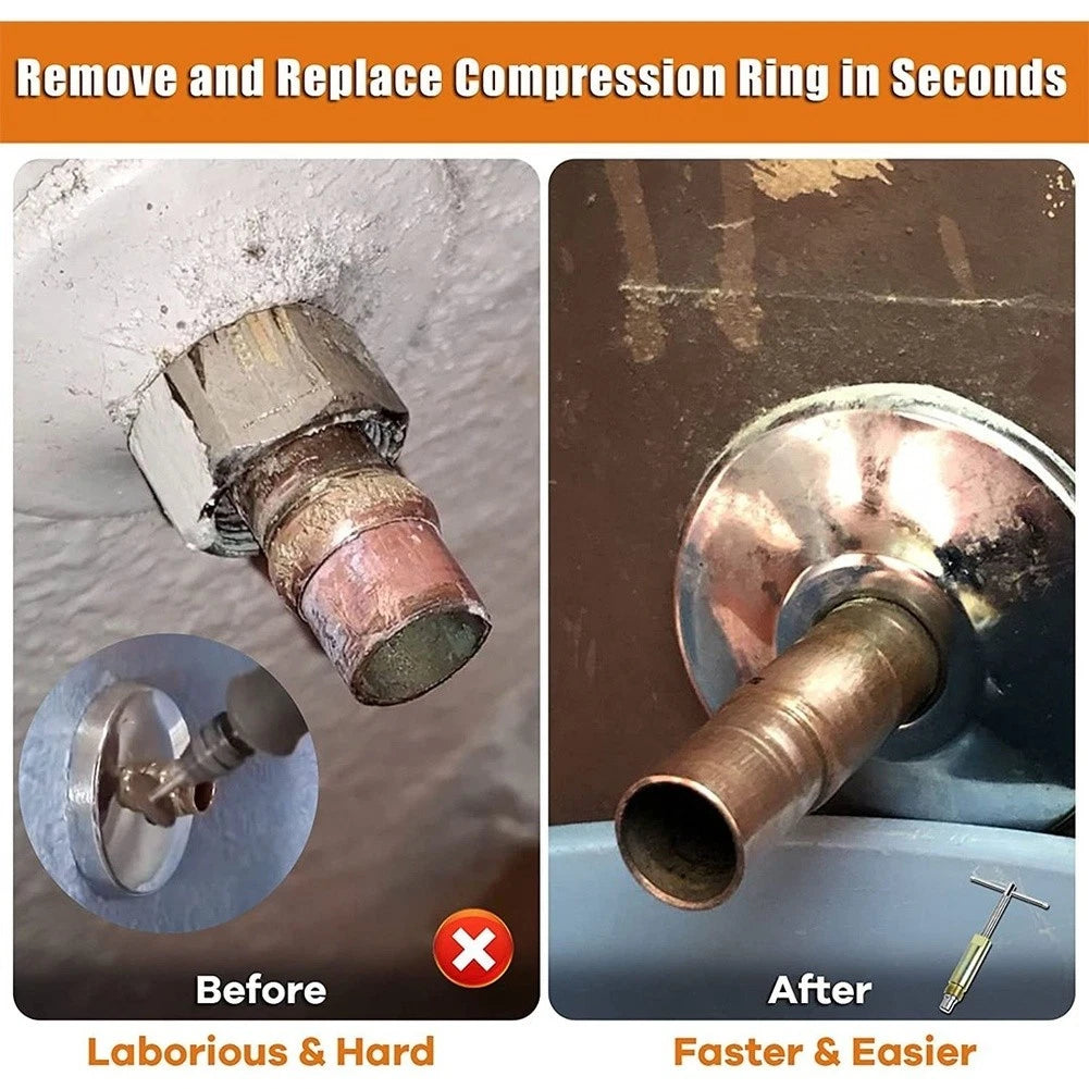 Sleeve Puller for Corroded Stuck Valves with 1/2 in For Compression Fittings