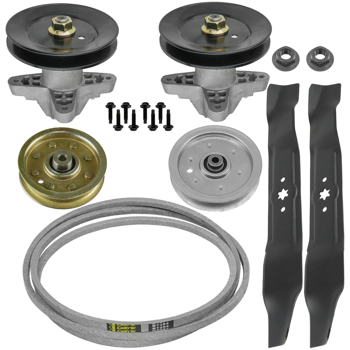 Spindle Pulley Blade and Belt Replacement for Cub Cadet 42 Inch (2011–2018)