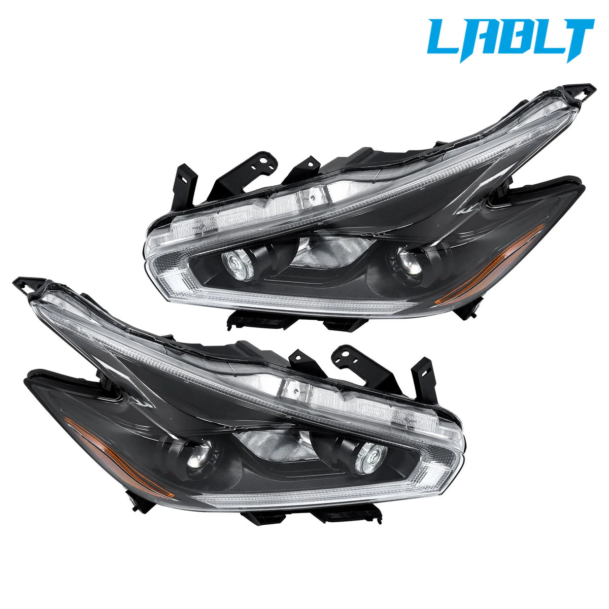 Set of 2 Halogen Headlights with LED DRL for Nissan Murano (2015–2018)