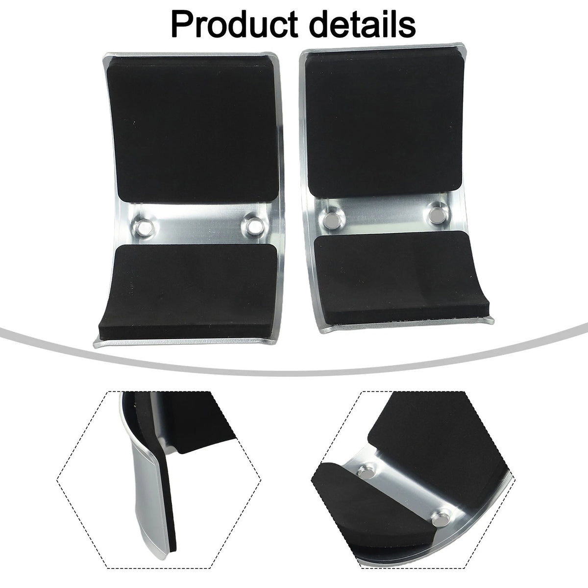 2X Drywall Stilt Replacement Curved Plates for Drywall Stilt