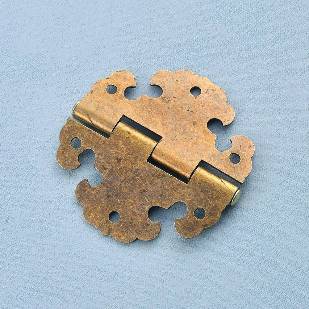 Set of 4 Rustic Cabinet Hinges for Hinged Elegance (No Part Numbers)