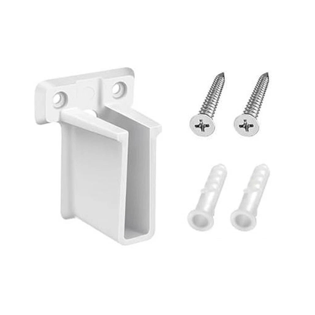 Closet Rod Hardware Brackets for Wardrobe Rod End Support (Wall Mount)