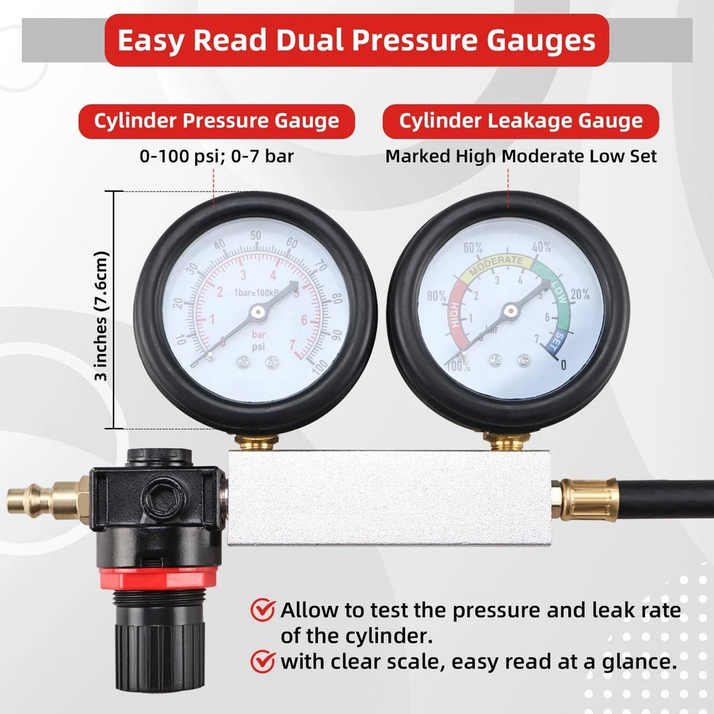 Cylinder Leak Down Tester for Petrol Engine (Universal)