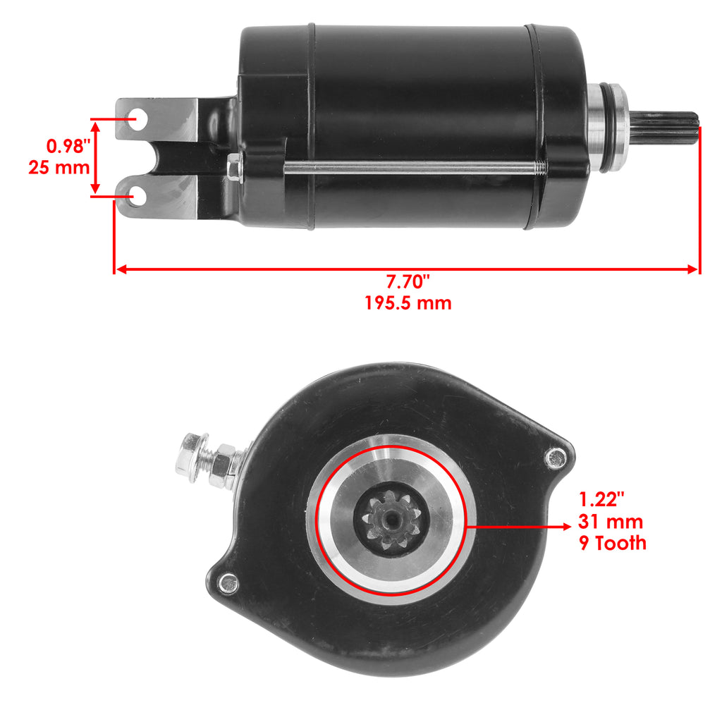 Caltric Starter Motor Replacement for Honda Civic (2001–2005)