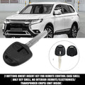 Keyless Entry Remote Key Shell Cover for Mitsubishi with 2 Buttons (No Chip)