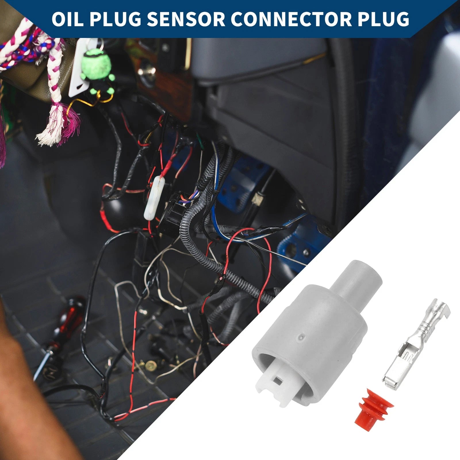 Oil Plug Sensor Connector Plug Female Wire Terminal for Honda (2006–2020)