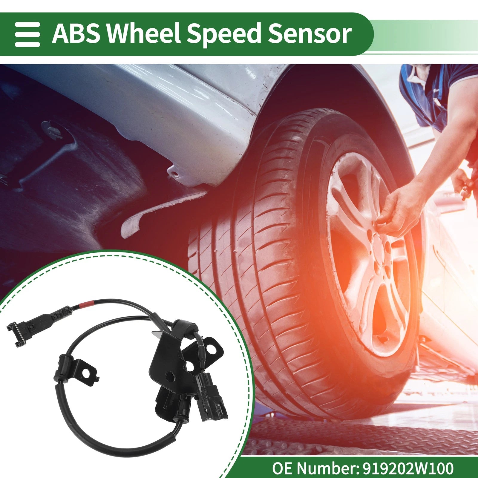 ABS Wheel Speed Sensor Replacement for Hyundai Santa Fe 2WD (2001–2006)