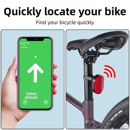 Air Tag Compatible Bicycle Seatpost Mount Waterproof GPS Lamp