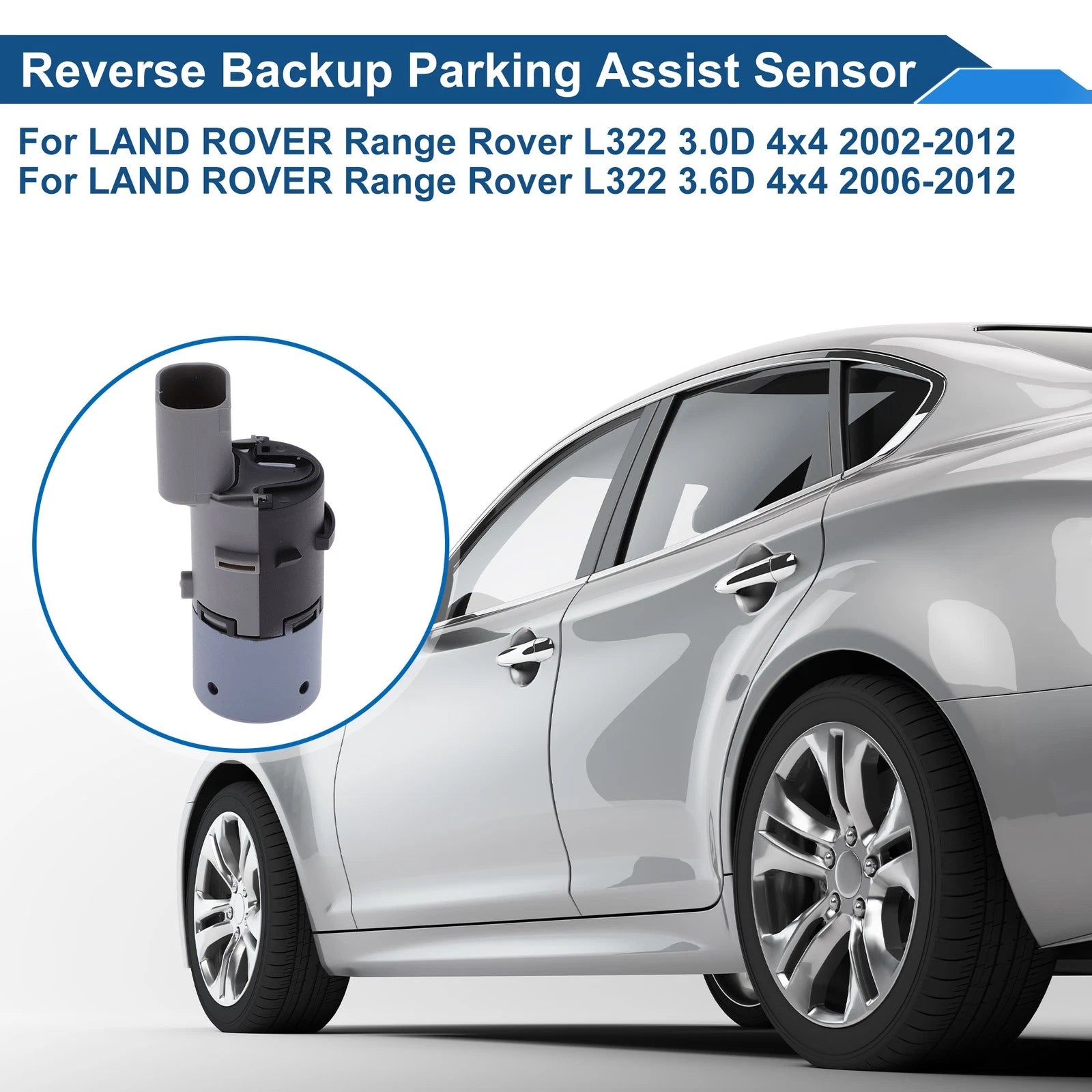 Reverse Backup Parking Sensor for Land Rover Range Rover L322 (2002–2012) Gray