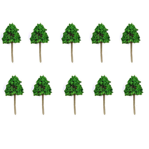 10Pc Model Tree Set for Garden Train Railroad Scenery