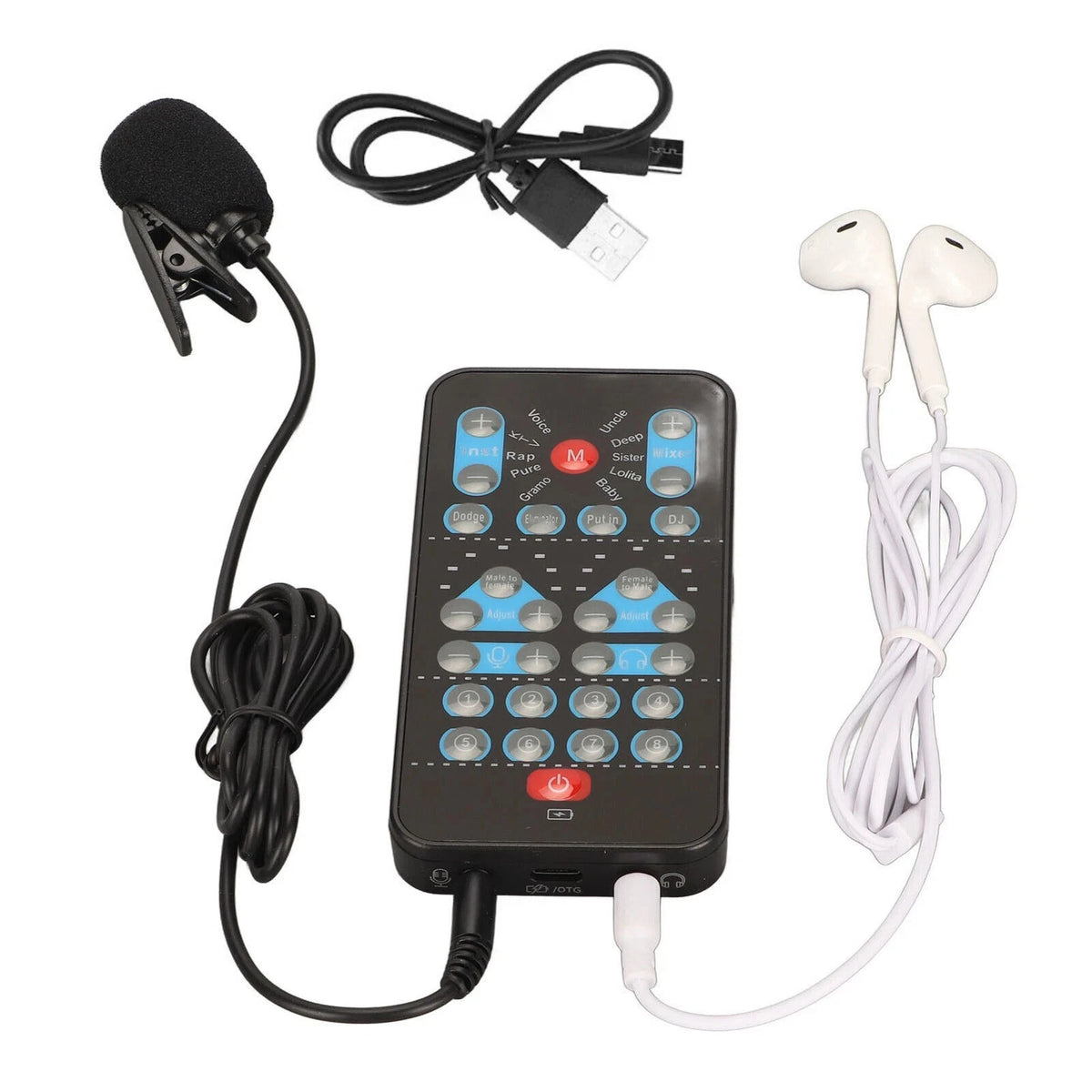 Voice Changer for Portable Handheld Device (Multifunctional, 8 Sounds)