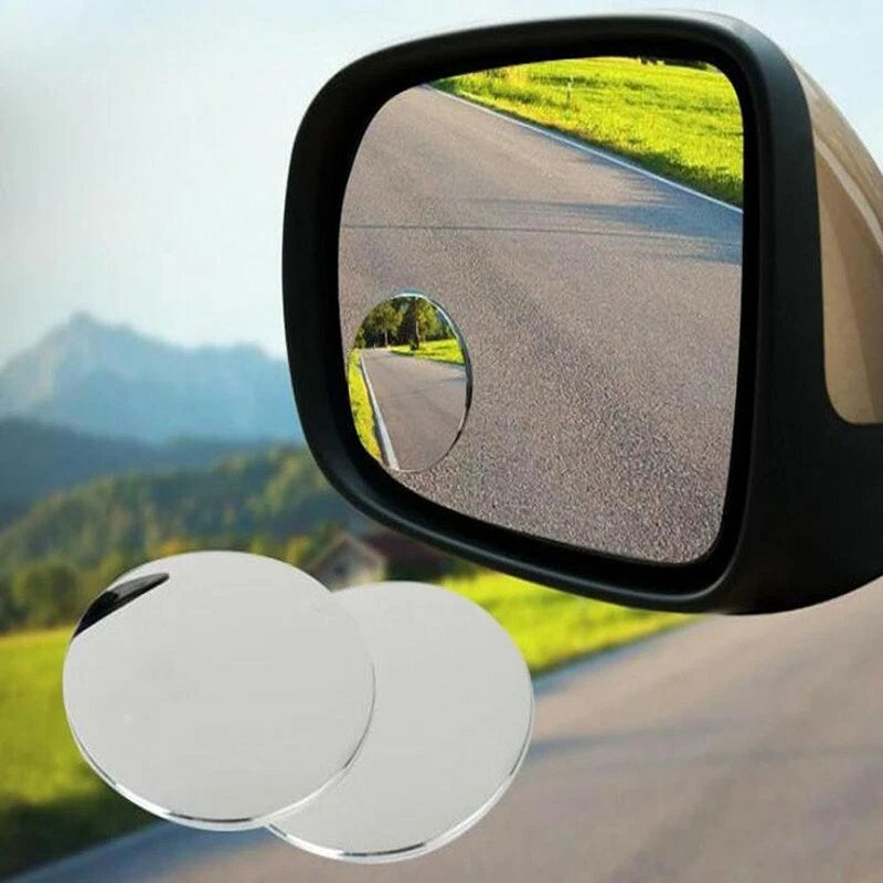 2X Wide Angle Round Convex Blind Spot Mirrors for Auto Car Rear View