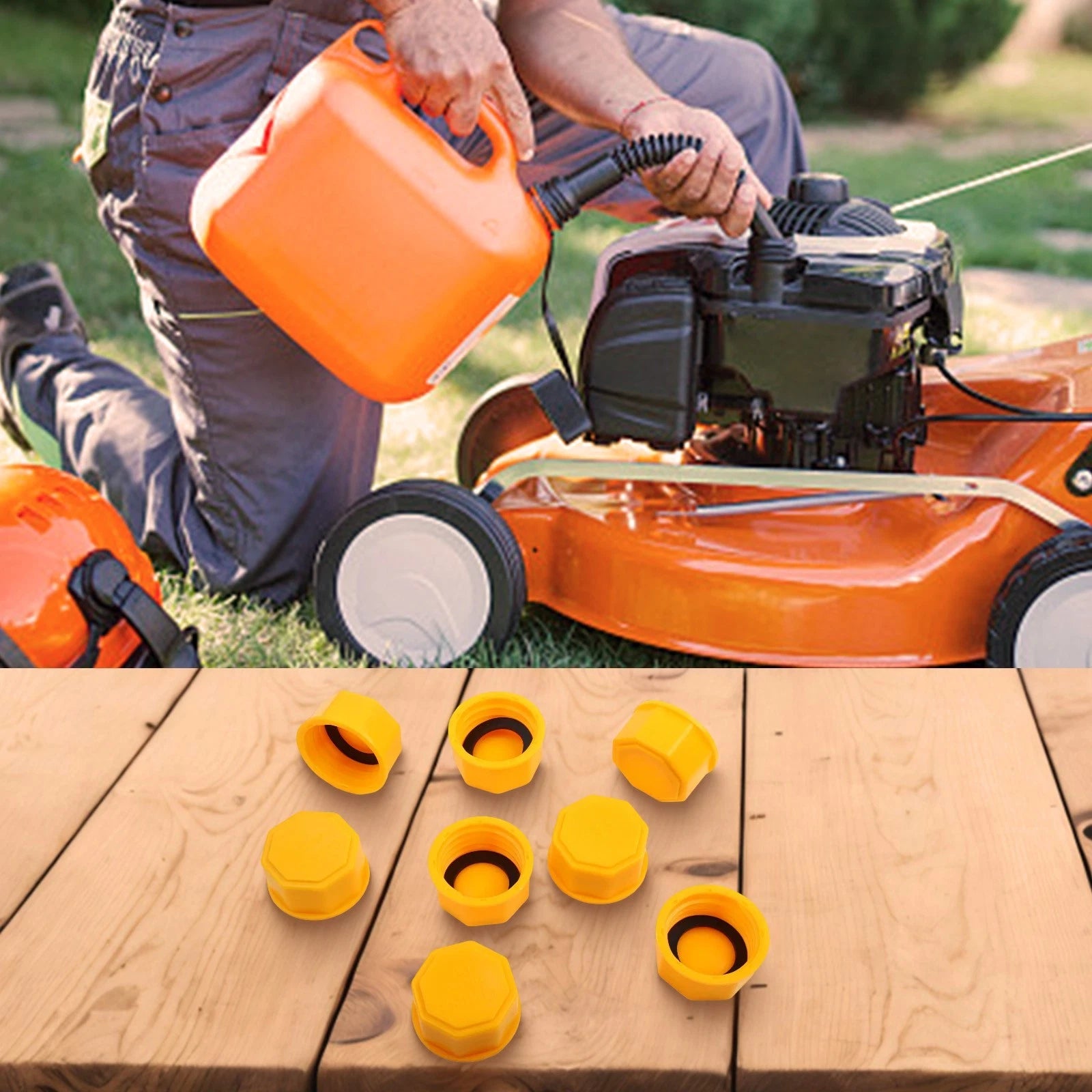 Set of 8 Fuel Tank Lids for (Plastic Construction)