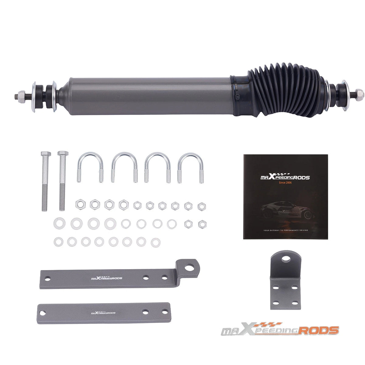 Off-Road Steering Damper for Ford Ranger (1991–1997) 18mm Rod, Dust Cover