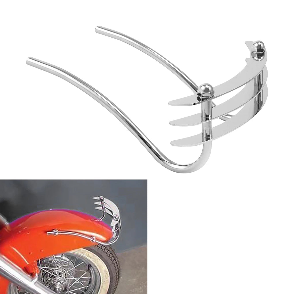 Chrome Front Fender Bumper Grill for Harley Softail FXST