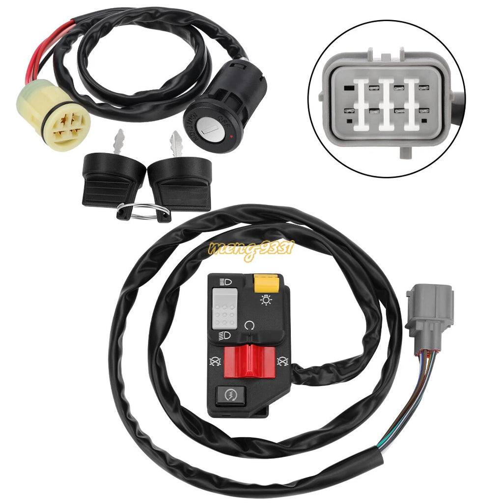 Handlebar Switch & Ignition Key Switch for Honda Rancher 350 TRX350TM/FM (2000–2005)