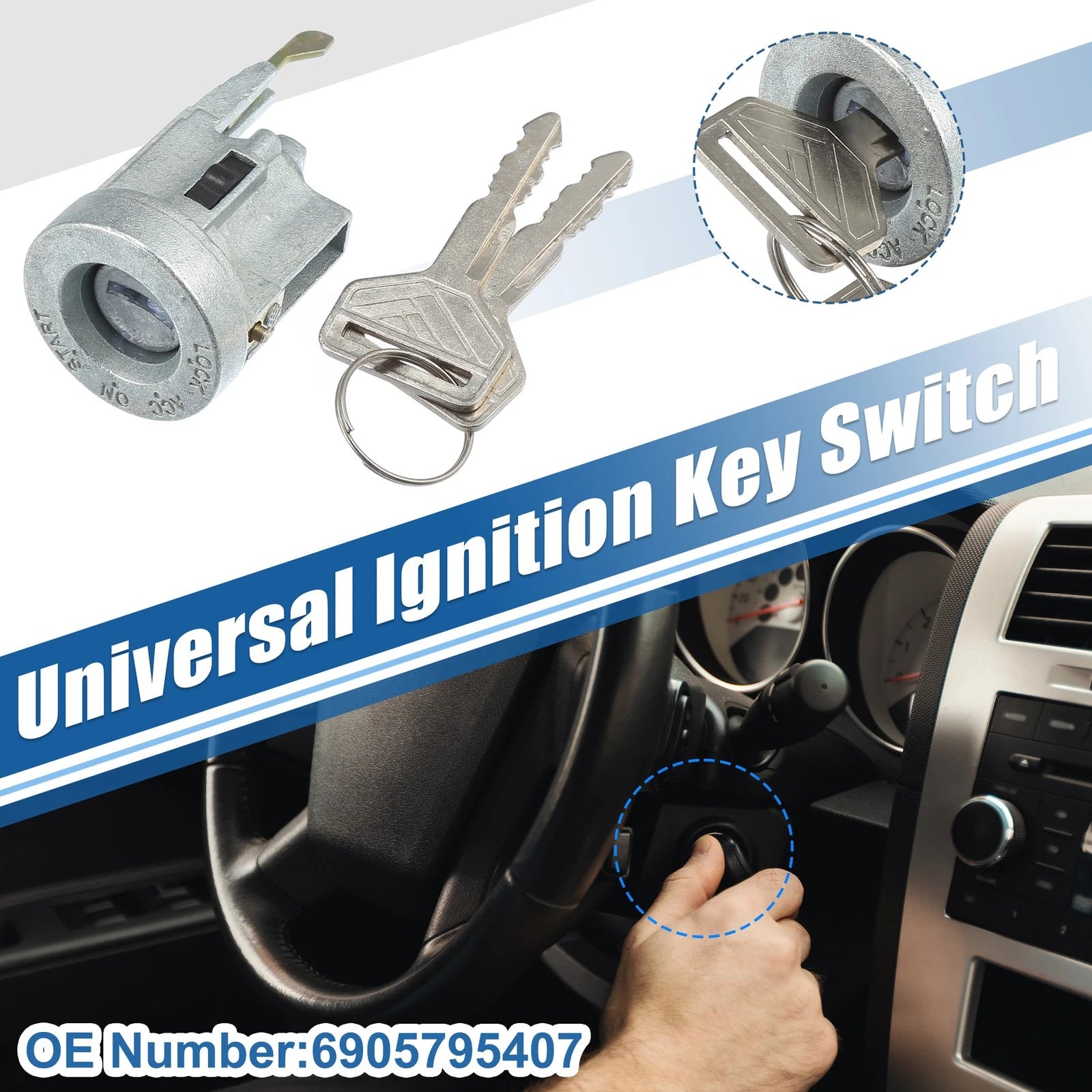 Ignition Switch Starter Set with Keys for Toyota 4Runner (No. 6905795407)