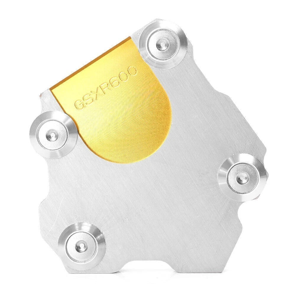 Side Stand Extension Plate Pad for Suzuki GSXR600 (2006–2023) - Aluminium Gold