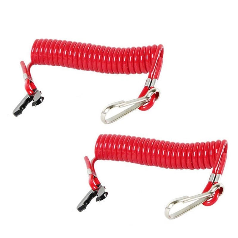 Kill Stop Switch Key Lanyard Rope for Outboard Engine