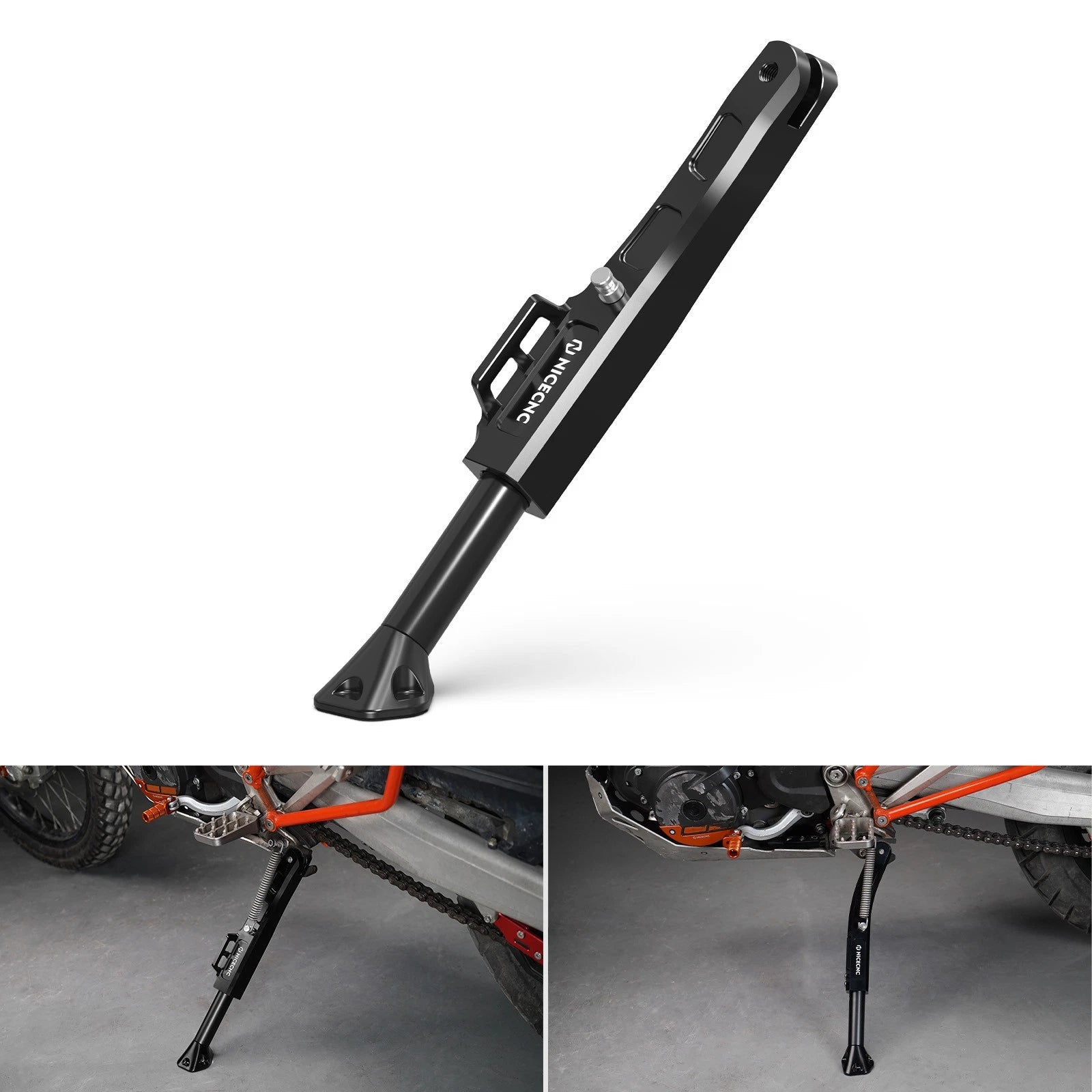 Kickstand Foot Side Support for KTM 690 SMC (2008–2024) - 4-Level Adjustment