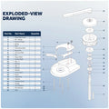 Motor Carbon Brushes & Support Assembly for Windlass Pacific 1500 (FO3954)