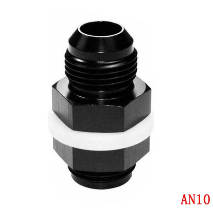 AN10 Flare Fuel Cell Bulkhead Fitting With Washer Black