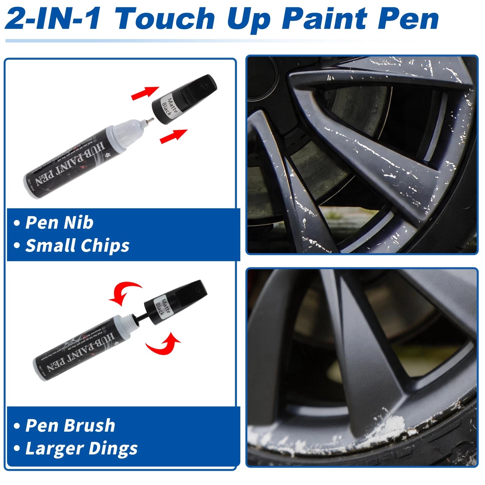 Touch Up Paint Pen for Wheel Hub (Universal)