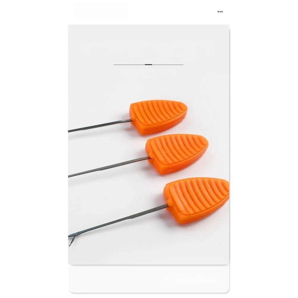 Bait Needle for Carp Angling (90mm, Orange Plastic)