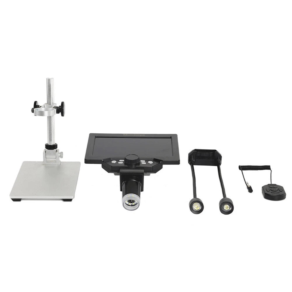 7 Inch Digital Microscope with LCD Screen for Electronics Repair