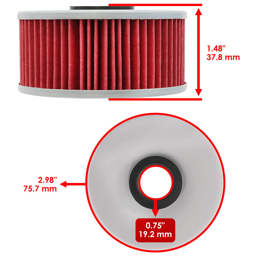 Oil Filter 3-Pack for Yamaha YX600 Radian (1986–1991)