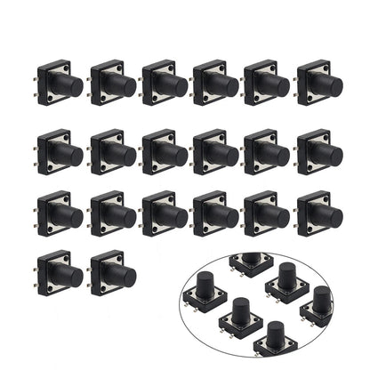 20PCS Micro Momentary Tactile Push Button Switch for Various Applications