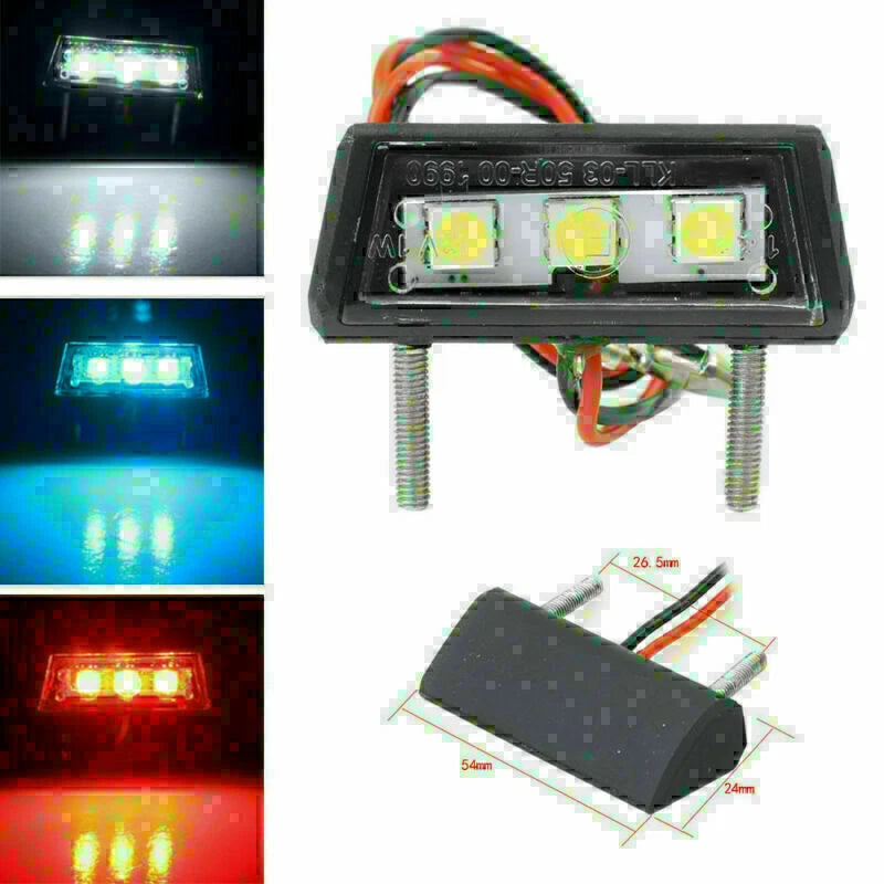 LED License Plate Light Kit for Universal Motorcycle (E-Mark)