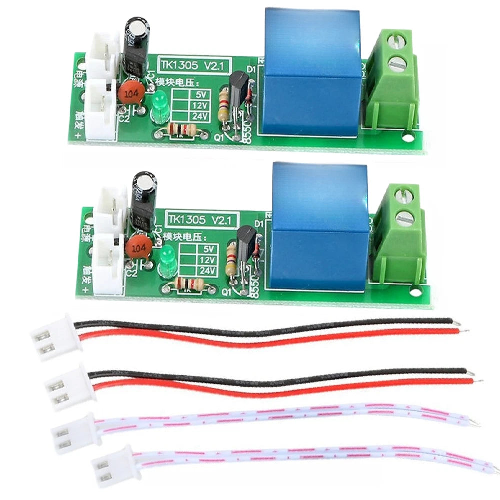 2X 12V Time Delay Relay Module Dual Mode Trigger Adjustable Timer