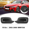 Side Mirror Cover Cap Carbon Fiber Pattern Replacement for BMW 7 Series (2002–2008)