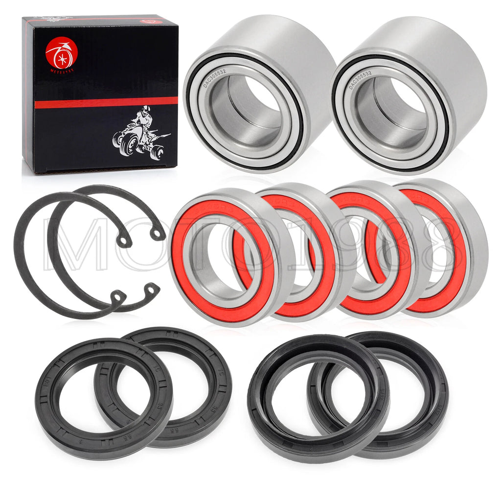 Front Rear Wheel Bearing Seals for Yamaha Big Bear 400 YFM400FB (2007–2012)