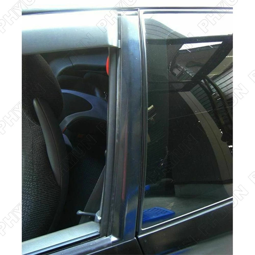 Left & Right Side Window Molding Door Sash Trim Set For 92-95 Honda Civic 2/3 Dr