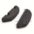 Black Airflow Passenger Footboard Kit for Harley Dyna (2006–Present) & Softail (2000–Present)