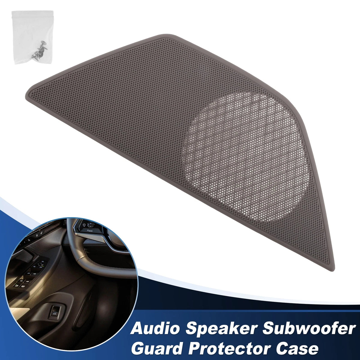 Speaker Grills Cover for BMW 5 Series (2010–2017) Right Side Door Gray
