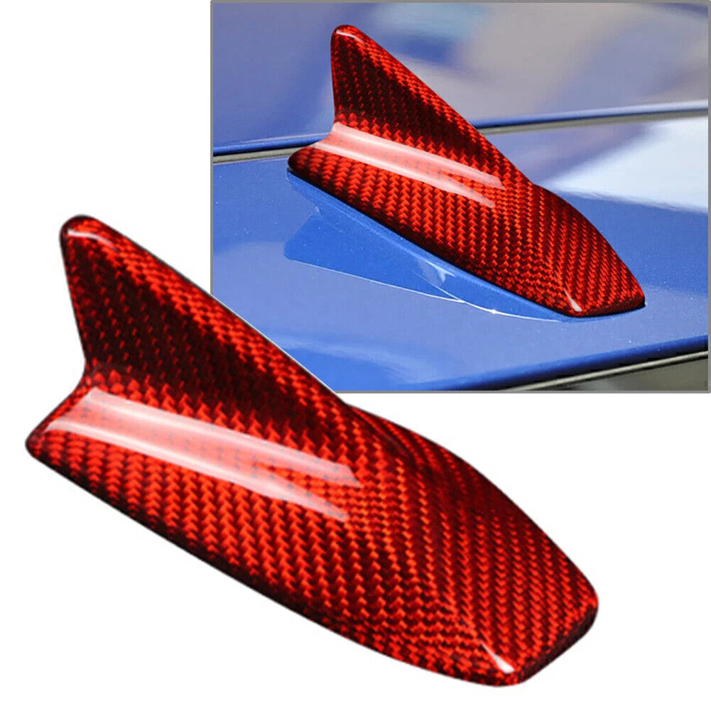 Shark Fin Antenna Cover Sticker for Lexus IS300C (2009–2011) Carbon Fiber Red
