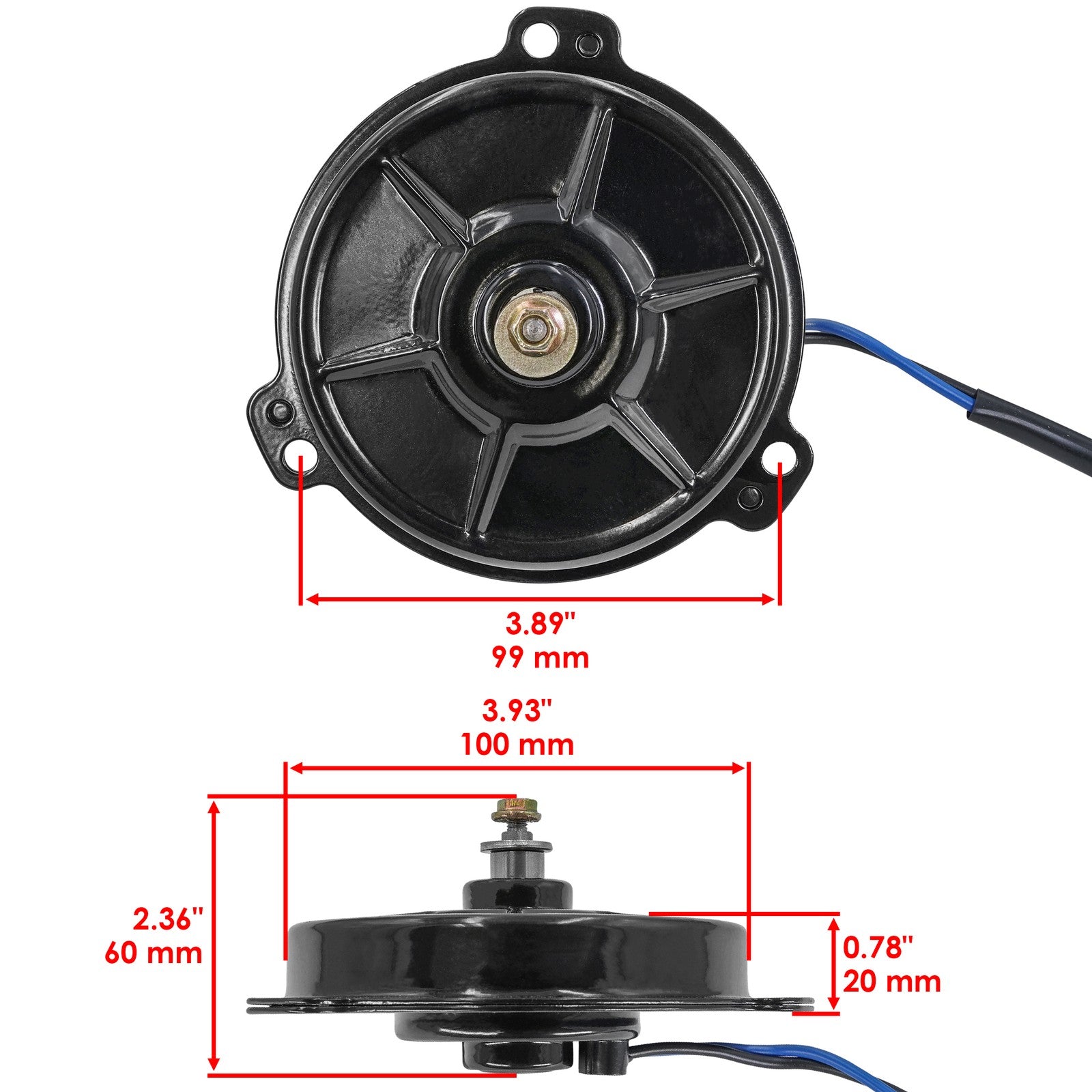 Cooling Fan Motor Replacement for Honda TRX500FGA Foreman Rubicon (2004–2008)
