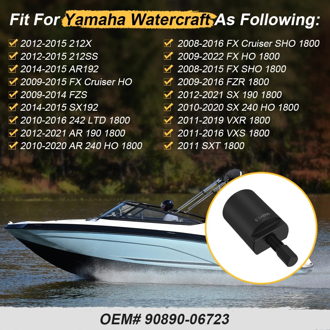 Flywheel Puller for Yamaha WaveRunner FX HO 1800 (2009–2022) 90890-06723