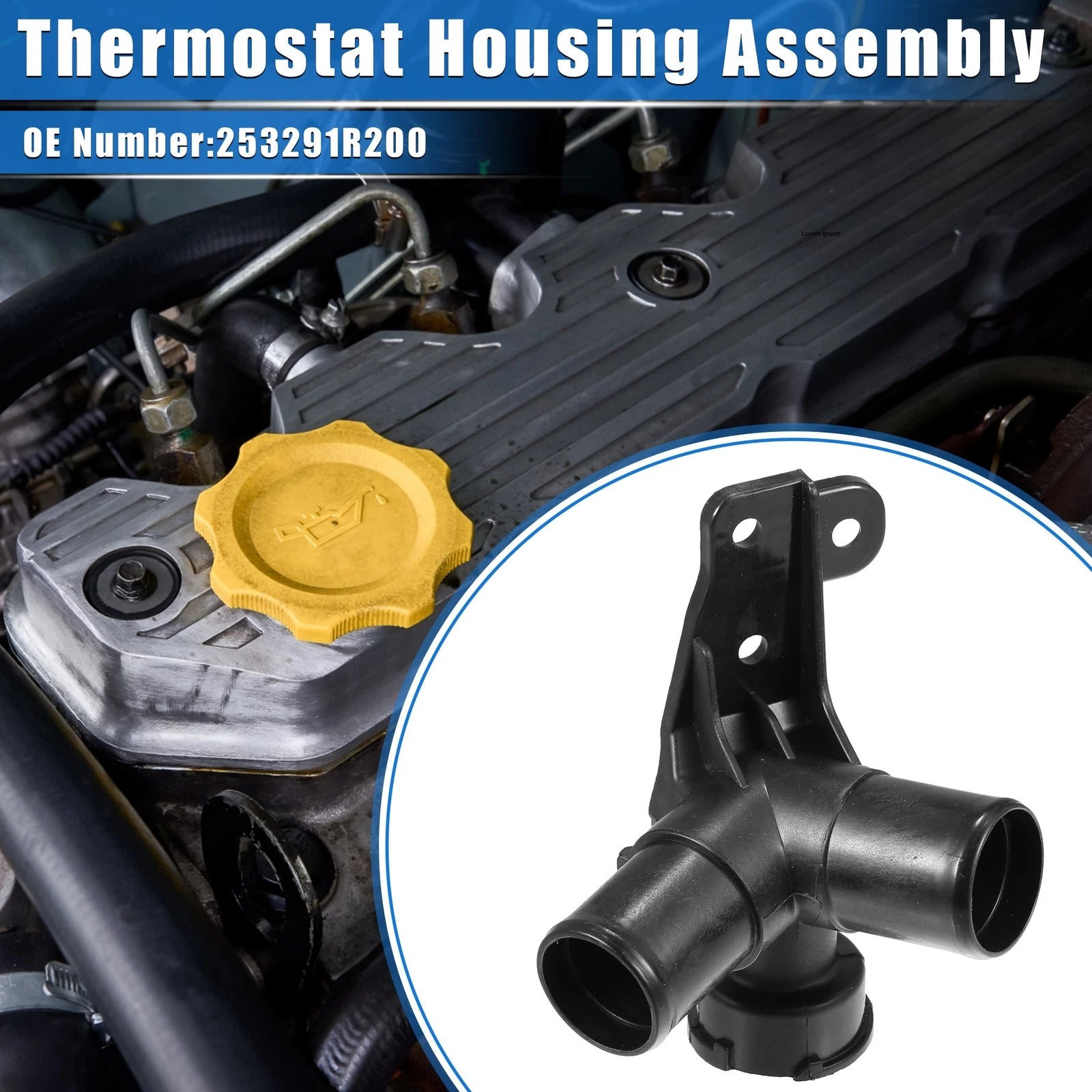 Coolant Filler Neck for Hyundai Accent 2012–2017 Replacement