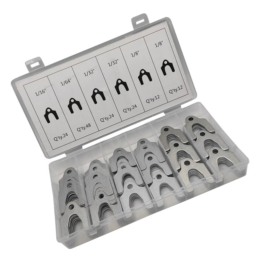 144Pcs 4 Sizes Auto Alignment Shim For Adjusting Camber Caster Toe Front Wheels
