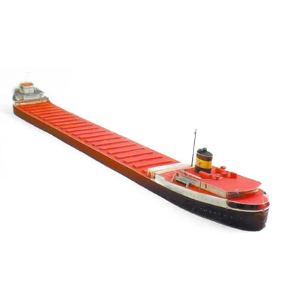 Unassembled Paper Model Great Lakes Freighter Fitzgerald Ore Carrier Ship