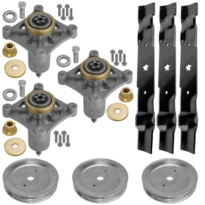 Deck Blade Spindle Belt Pulley Kit for Dixon D2654GT (2005–2015)