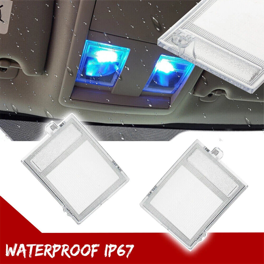 Interior L+R Overhead Front Console Light Cover Clear Lens For 05-20 Jeep Dodge