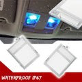Interior L+R Overhead Front Console Light Cover Clear Lens For 05-20 Jeep Dodge