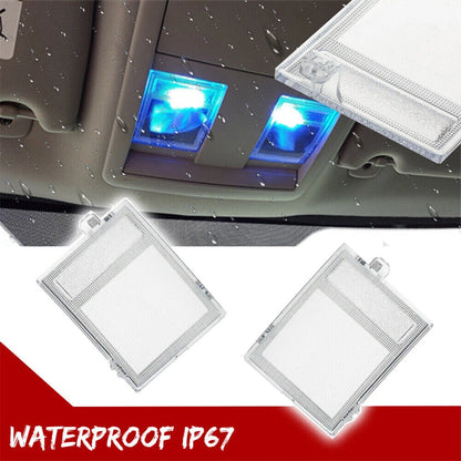 Interior L+R Overhead Front Console Light Cover Clear Lens For 05-20 Jeep Dodge